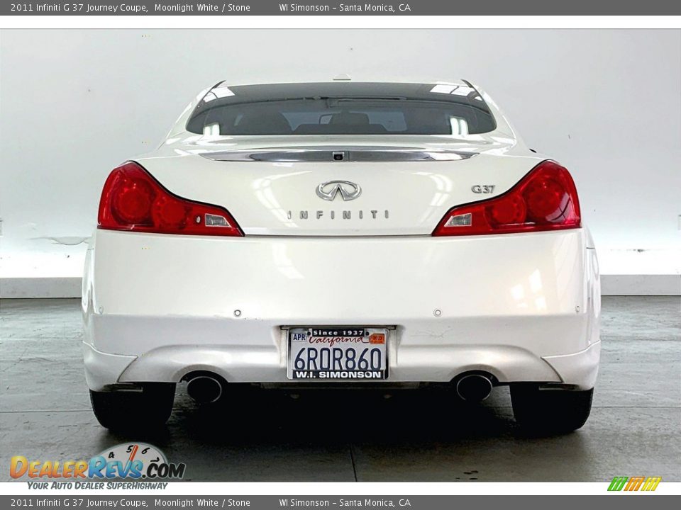 2011 Infiniti G 37 Journey Coupe Moonlight White / Stone Photo #3