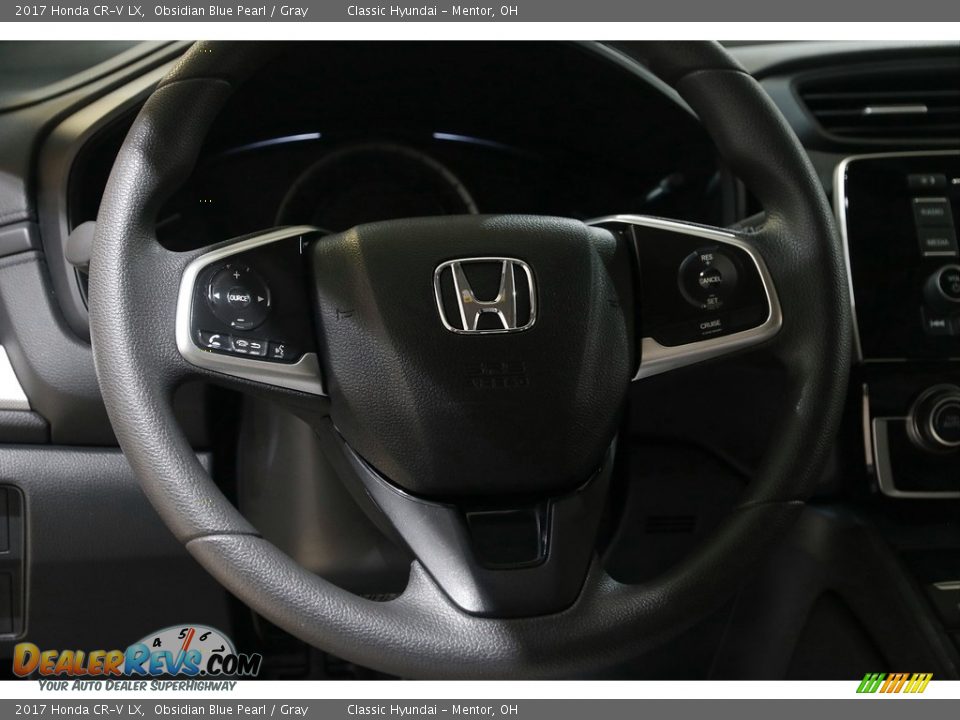 2017 Honda CR-V LX Obsidian Blue Pearl / Gray Photo #7