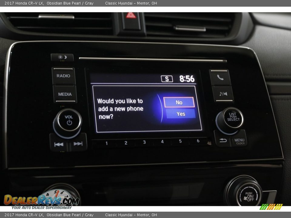 2017 Honda CR-V LX Obsidian Blue Pearl / Gray Photo #11