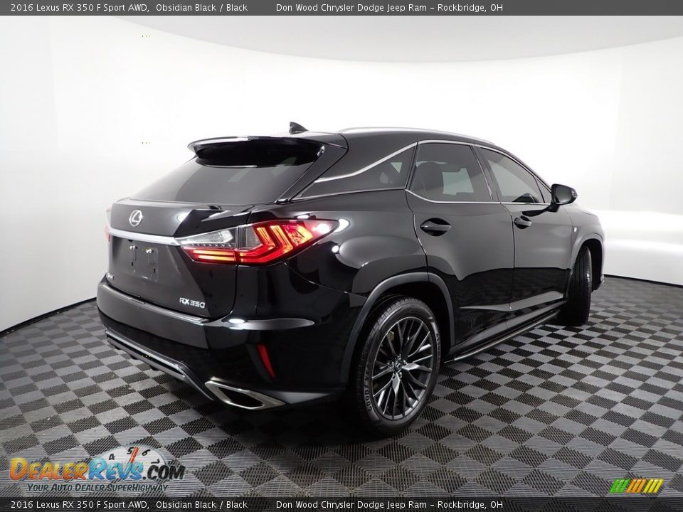 2016 Lexus RX 350 F Sport AWD Obsidian Black / Black Photo #13