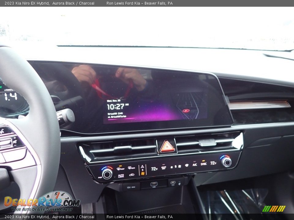 2023 Kia Niro EX Hybrid Aurora Black / Charcoal Photo #17