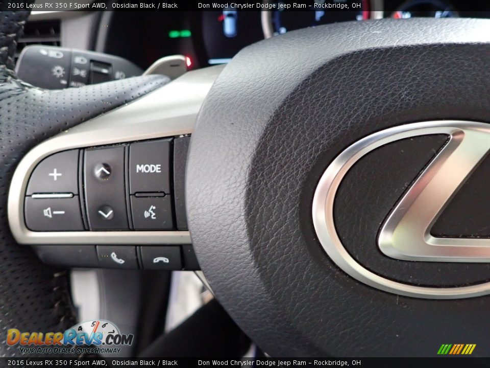 2016 Lexus RX 350 F Sport AWD Steering Wheel Photo #19