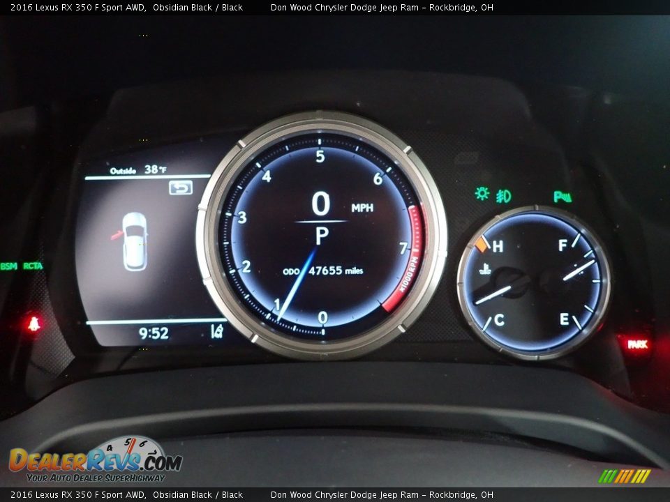 2016 Lexus RX 350 F Sport AWD Gauges Photo #21