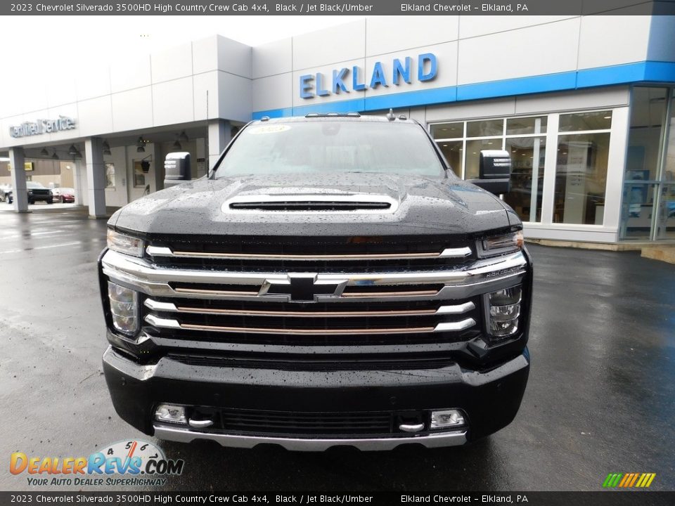 2023 Chevrolet Silverado 3500HD High Country Crew Cab 4x4 Black / Jet Black/Umber Photo #2