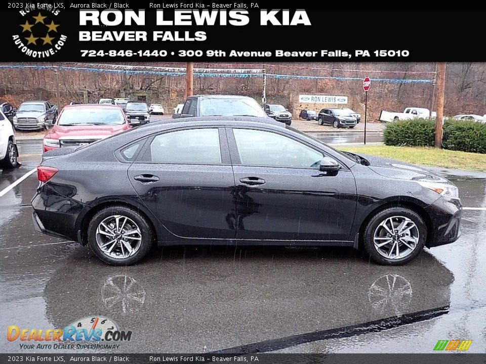 2023 Kia Forte LXS Aurora Black / Black Photo #1