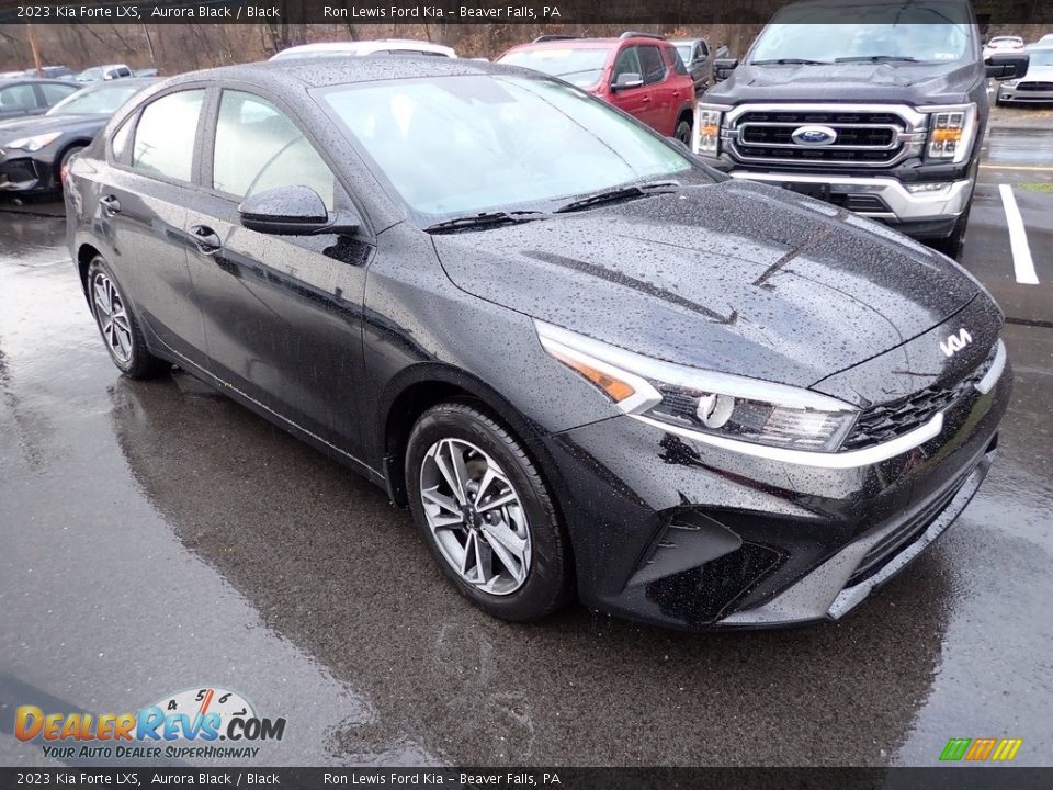 2023 Kia Forte LXS Aurora Black / Black Photo #2