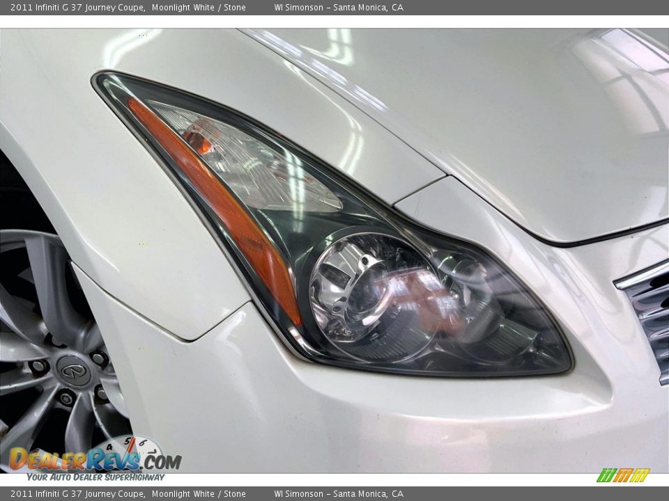 2011 Infiniti G 37 Journey Coupe Moonlight White / Stone Photo #28