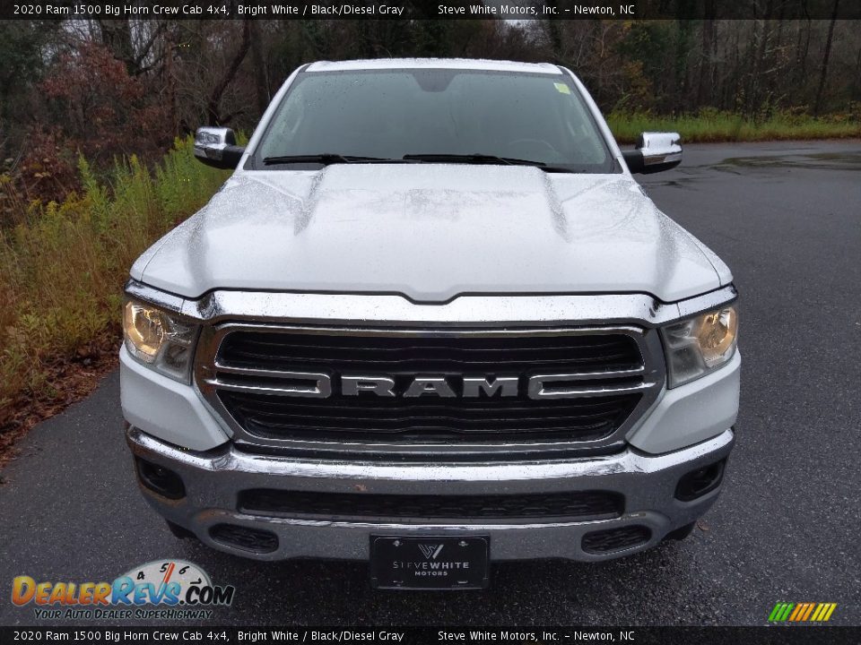 2020 Ram 1500 Big Horn Crew Cab 4x4 Bright White / Black/Diesel Gray Photo #3