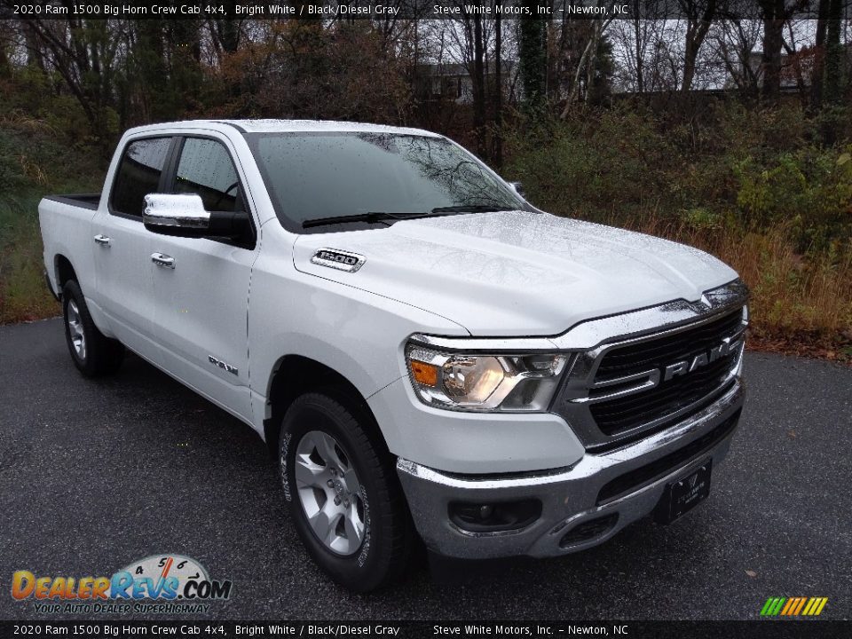 2020 Ram 1500 Big Horn Crew Cab 4x4 Bright White / Black/Diesel Gray Photo #4