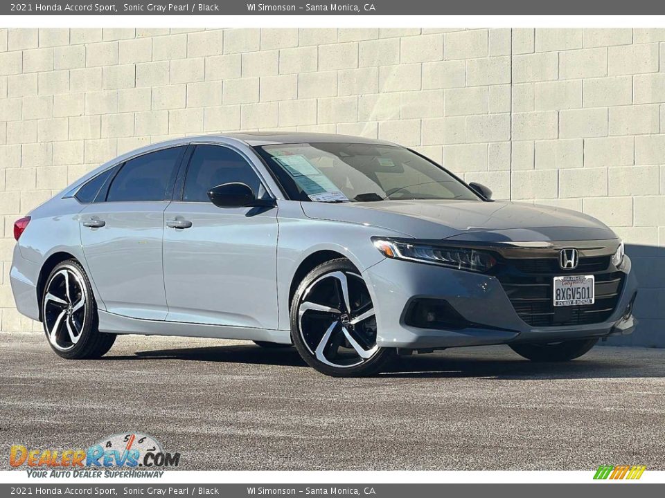 2021 Honda Accord Sport Sonic Gray Pearl / Black Photo #2