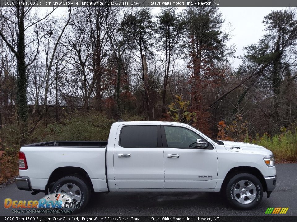 2020 Ram 1500 Big Horn Crew Cab 4x4 Bright White / Black/Diesel Gray Photo #5