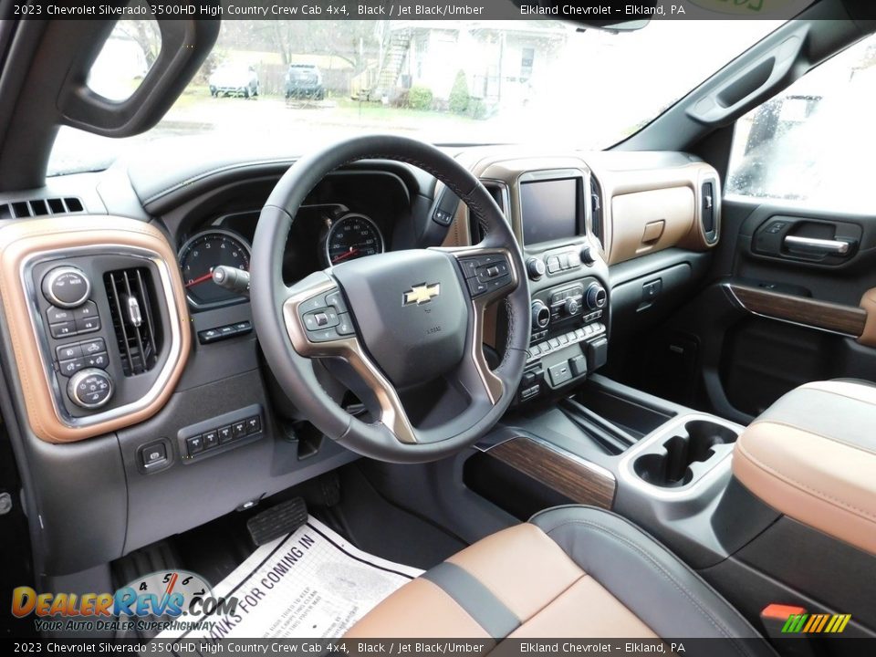 Front Seat of 2023 Chevrolet Silverado 3500HD High Country Crew Cab 4x4 Photo #22