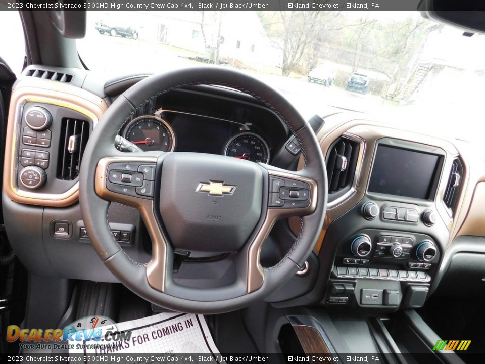 Dashboard of 2023 Chevrolet Silverado 3500HD High Country Crew Cab 4x4 Photo #23