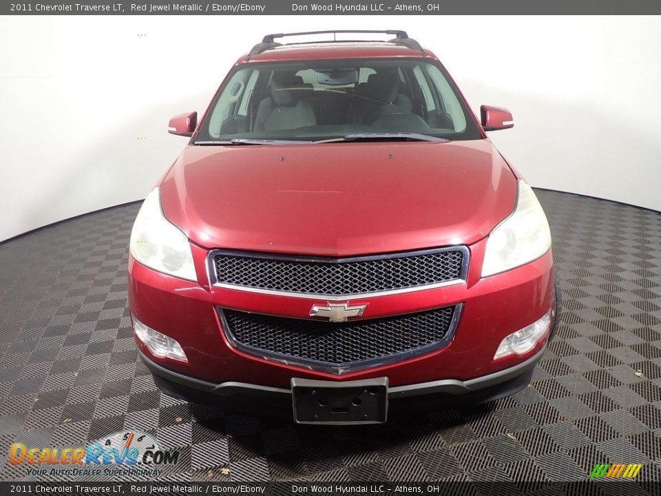 2011 Chevrolet Traverse LT Red Jewel Metallic / Ebony/Ebony Photo #3