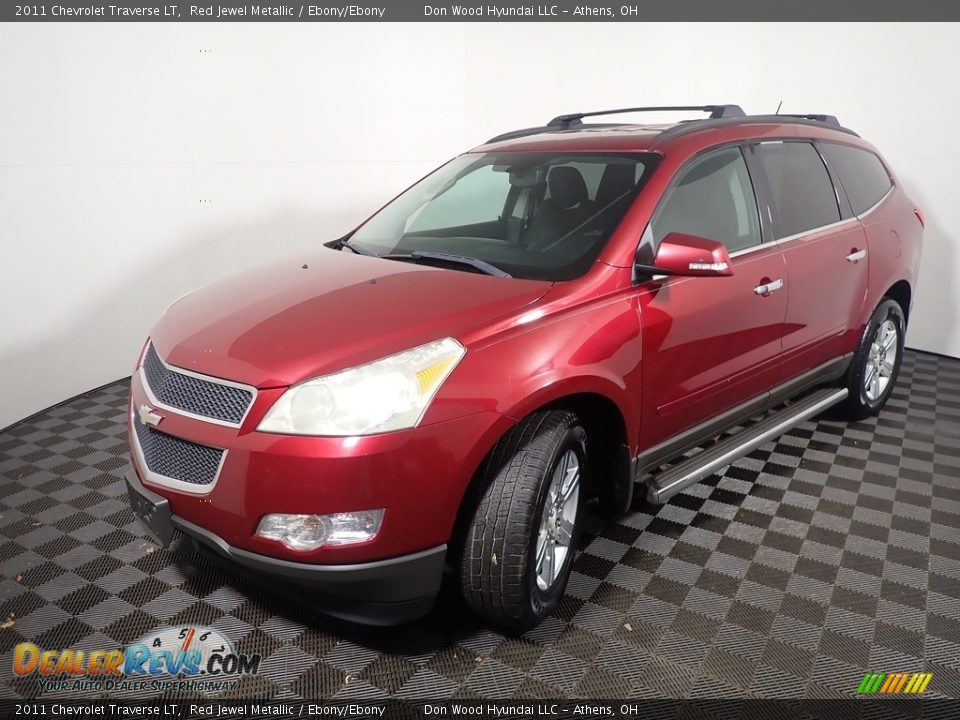 2011 Chevrolet Traverse LT Red Jewel Metallic / Ebony/Ebony Photo #6