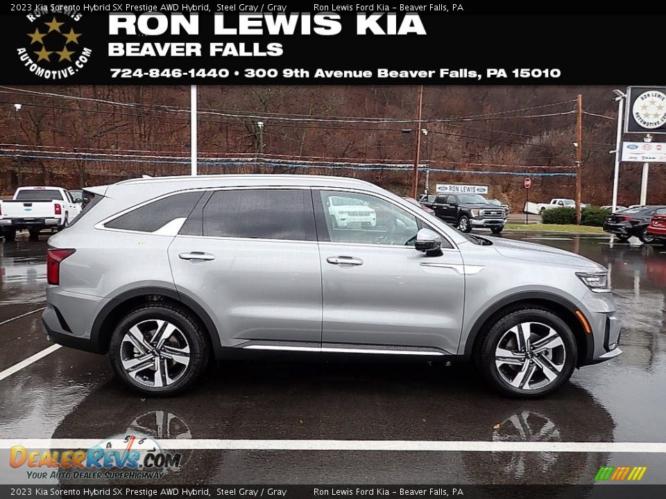 2023 Kia Sorento Hybrid SX Prestige AWD Hybrid Steel Gray / Gray Photo #1