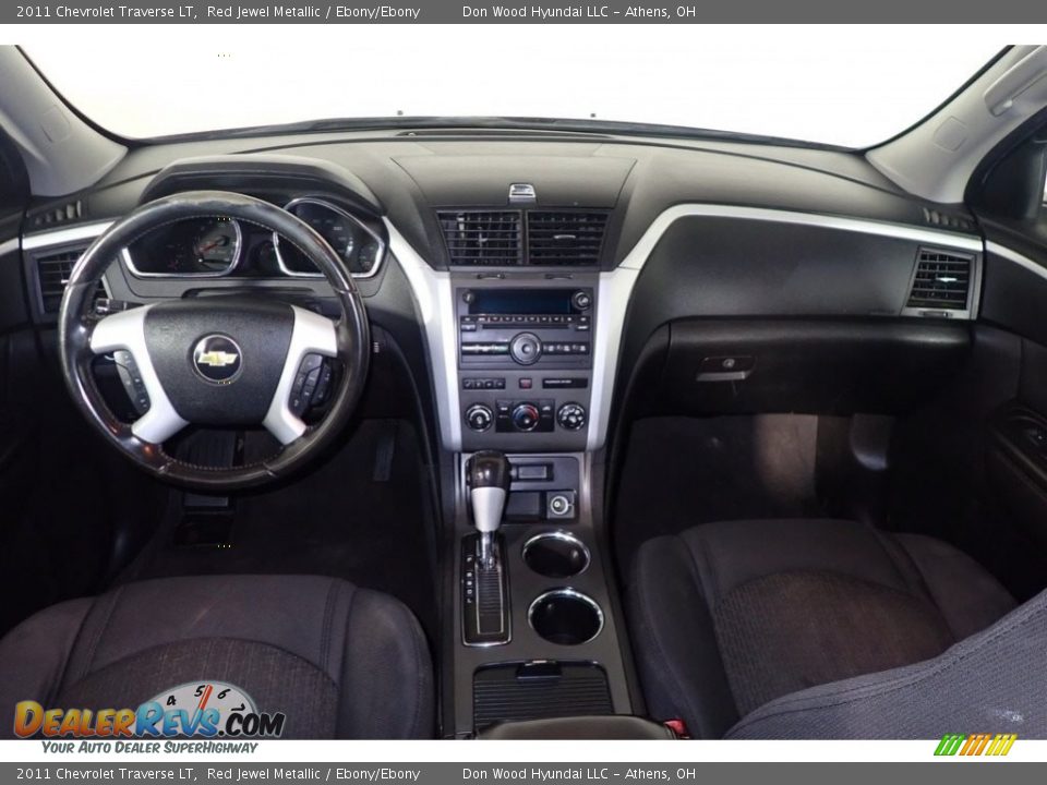 2011 Chevrolet Traverse LT Red Jewel Metallic / Ebony/Ebony Photo #12