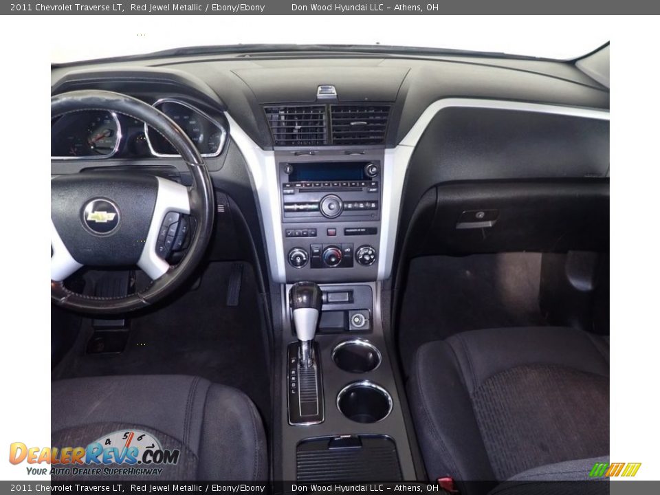 2011 Chevrolet Traverse LT Red Jewel Metallic / Ebony/Ebony Photo #13