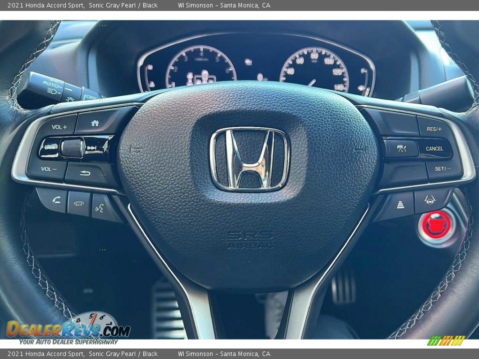 2021 Honda Accord Sport Sonic Gray Pearl / Black Photo #25