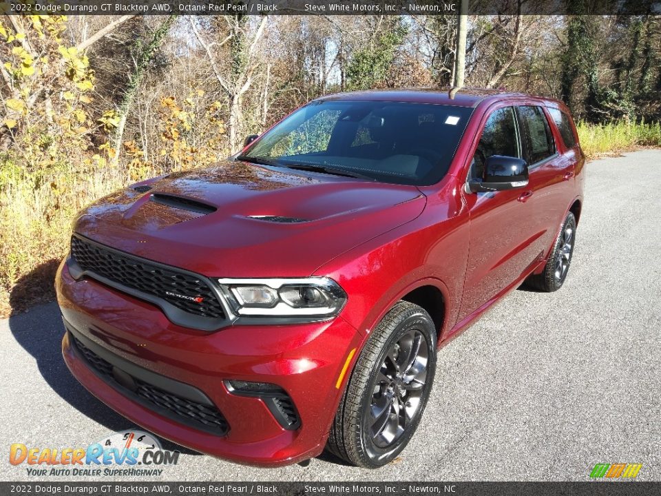 2022 Dodge Durango GT Blacktop AWD Octane Red Pearl / Black Photo #2