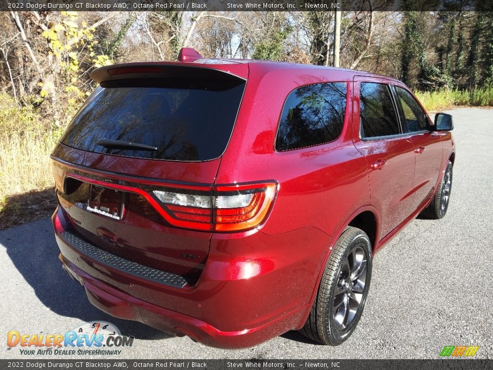 2022 Dodge Durango GT Blacktop AWD Octane Red Pearl / Black Photo #6