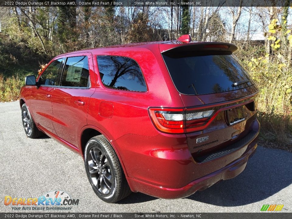 2022 Dodge Durango GT Blacktop AWD Octane Red Pearl / Black Photo #8