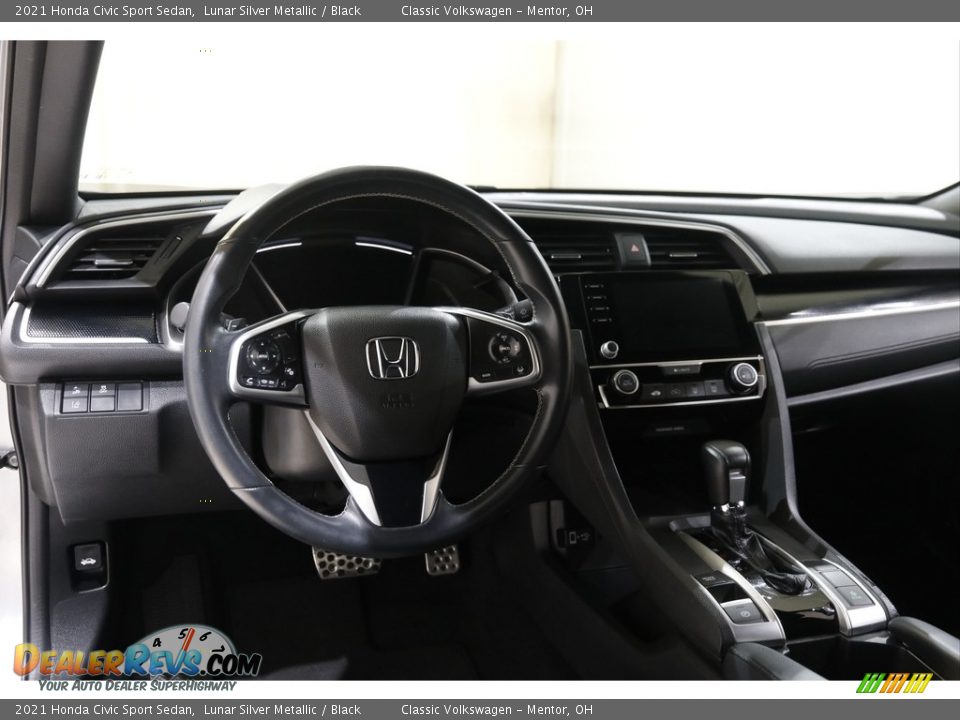 2021 Honda Civic Sport Sedan Lunar Silver Metallic / Black Photo #6