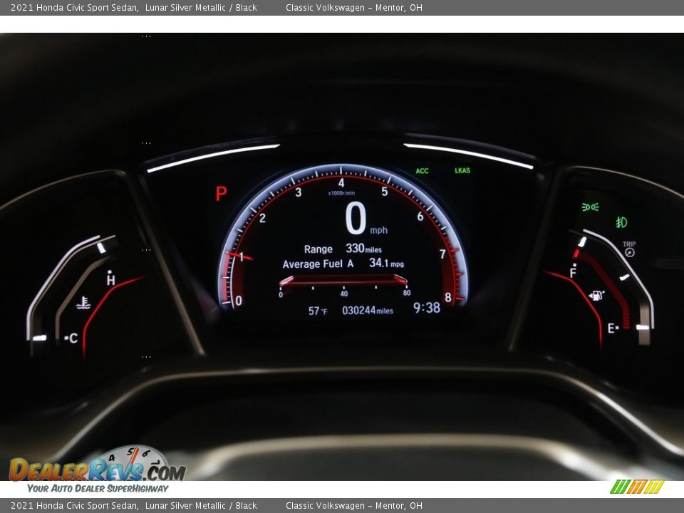 2021 Honda Civic Sport Sedan Gauges Photo #8