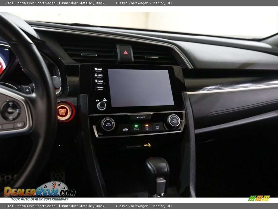 2021 Honda Civic Sport Sedan Lunar Silver Metallic / Black Photo #9