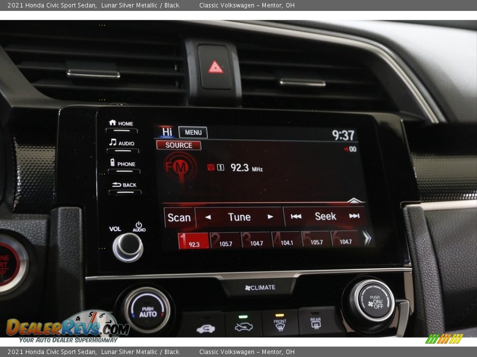 Controls of 2021 Honda Civic Sport Sedan Photo #10