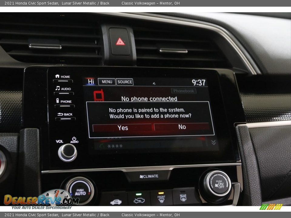 Controls of 2021 Honda Civic Sport Sedan Photo #11