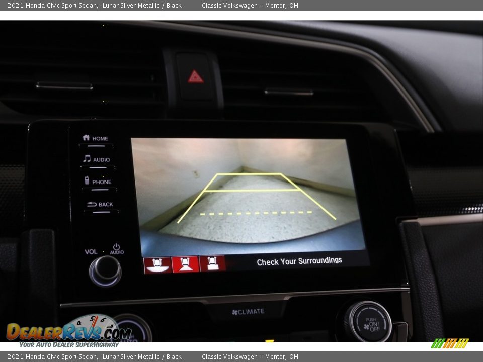 2021 Honda Civic Sport Sedan Lunar Silver Metallic / Black Photo #13