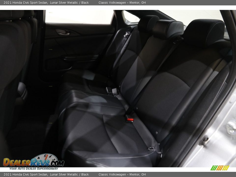 2021 Honda Civic Sport Sedan Lunar Silver Metallic / Black Photo #18