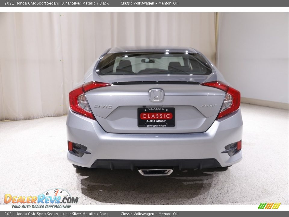 2021 Honda Civic Sport Sedan Lunar Silver Metallic / Black Photo #19
