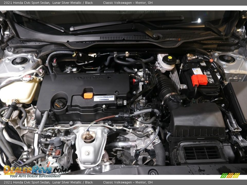 2021 Honda Civic Sport Sedan Lunar Silver Metallic / Black Photo #20