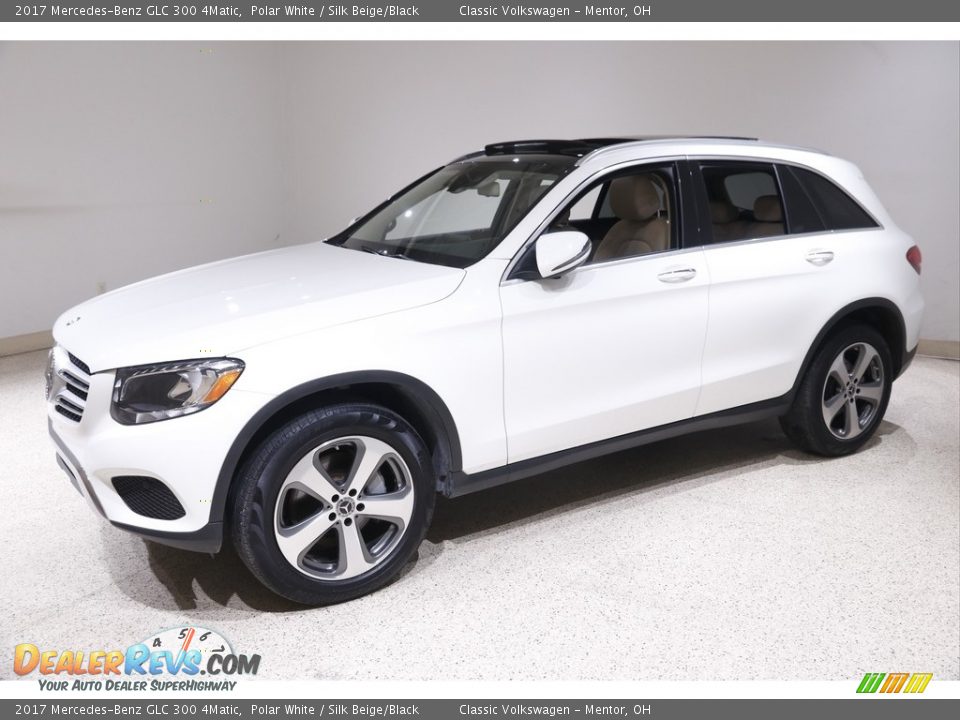 2017 Mercedes-Benz GLC 300 4Matic Polar White / Silk Beige/Black Photo #3