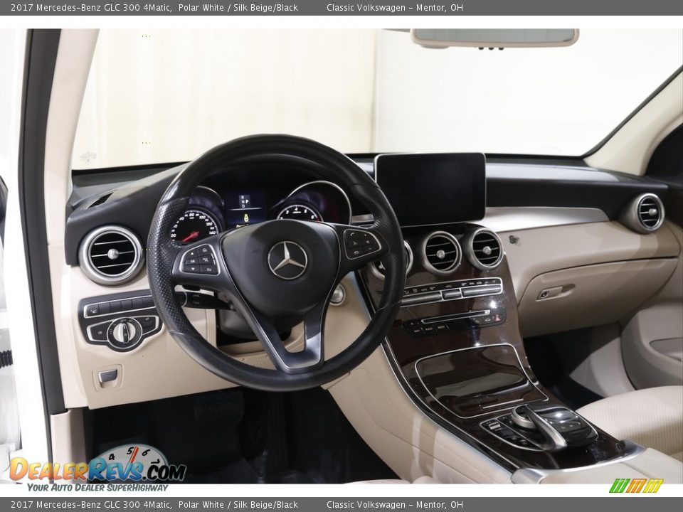 2017 Mercedes-Benz GLC 300 4Matic Polar White / Silk Beige/Black Photo #6