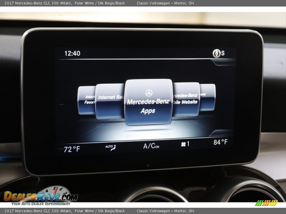 2017 Mercedes-Benz GLC 300 4Matic Polar White / Silk Beige/Black Photo #14