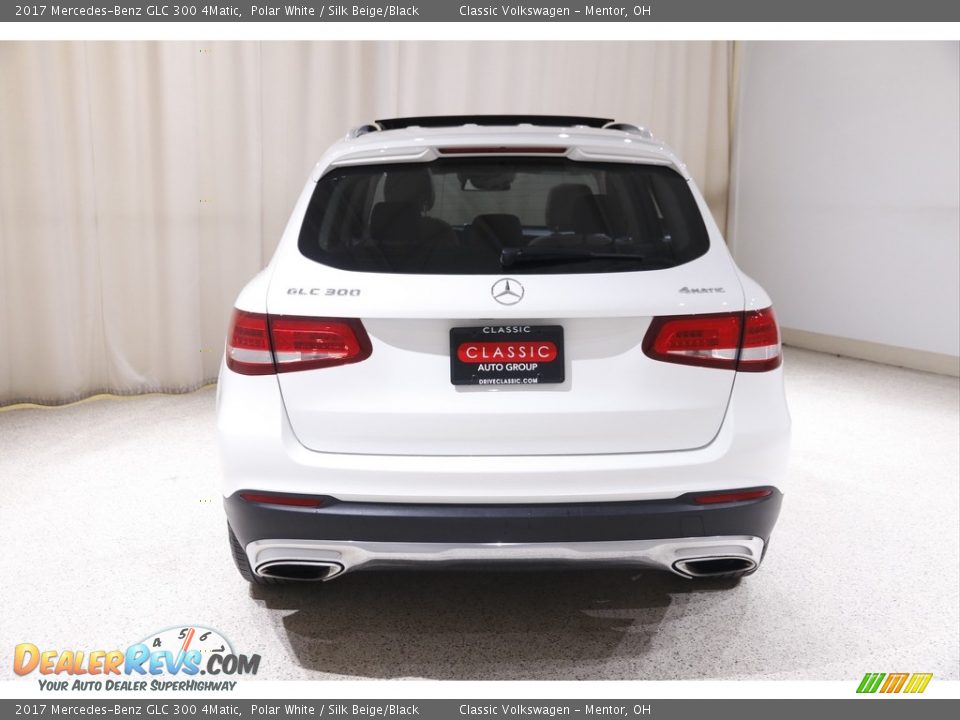 2017 Mercedes-Benz GLC 300 4Matic Polar White / Silk Beige/Black Photo #21