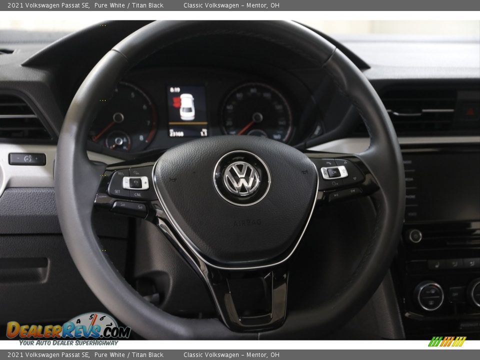 2021 Volkswagen Passat SE Pure White / Titan Black Photo #7