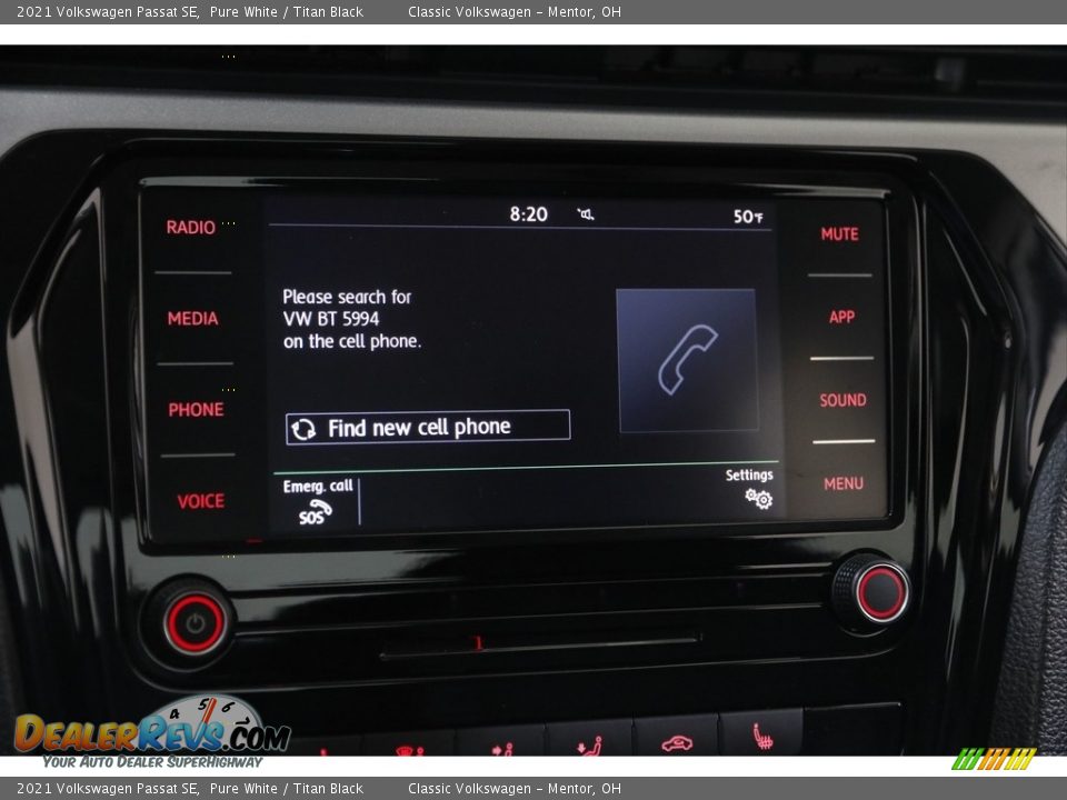 2021 Volkswagen Passat SE Pure White / Titan Black Photo #11