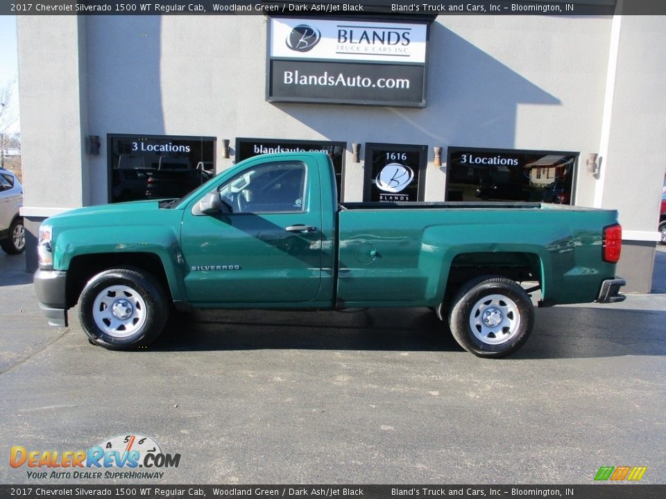 2017 Chevrolet Silverado 1500 WT Regular Cab Woodland Green / Dark Ash/Jet Black Photo #1