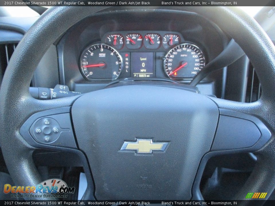 2017 Chevrolet Silverado 1500 WT Regular Cab Woodland Green / Dark Ash/Jet Black Photo #11