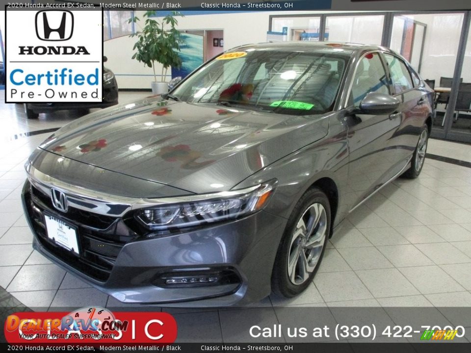2020 Honda Accord EX Sedan Modern Steel Metallic / Black Photo #1