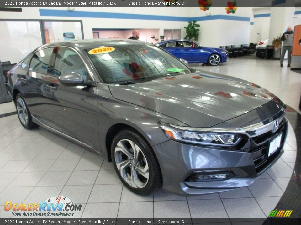 2020 Honda Accord EX Sedan Modern Steel Metallic / Black Photo #3