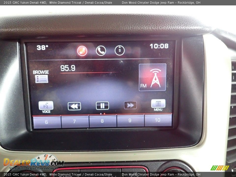 2015 GMC Yukon Denali 4WD White Diamond Tricoat / Denali Cocoa/Shale Photo #2