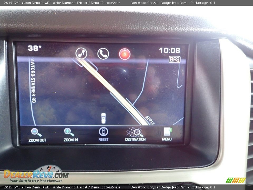 2015 GMC Yukon Denali 4WD White Diamond Tricoat / Denali Cocoa/Shale Photo #3