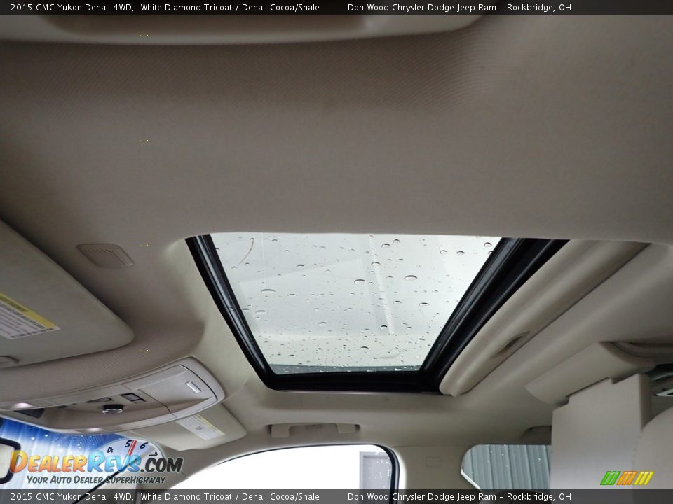 2015 GMC Yukon Denali 4WD White Diamond Tricoat / Denali Cocoa/Shale Photo #6