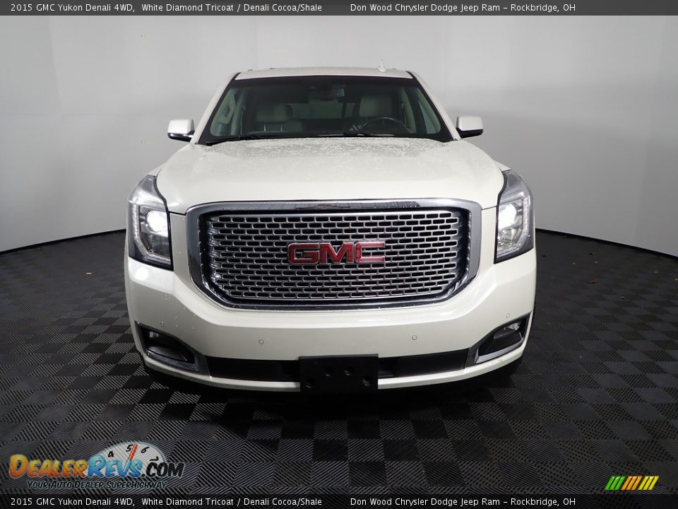 2015 GMC Yukon Denali 4WD White Diamond Tricoat / Denali Cocoa/Shale Photo #7