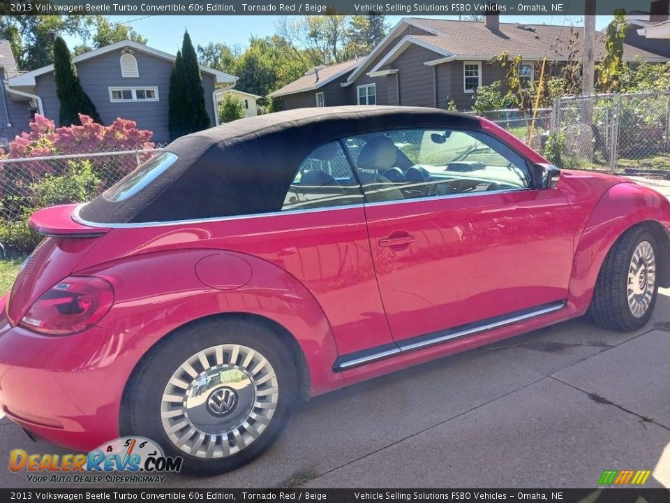 2013 Volkswagen Beetle Turbo Convertible 60s Edition Tornado Red / Beige Photo #2